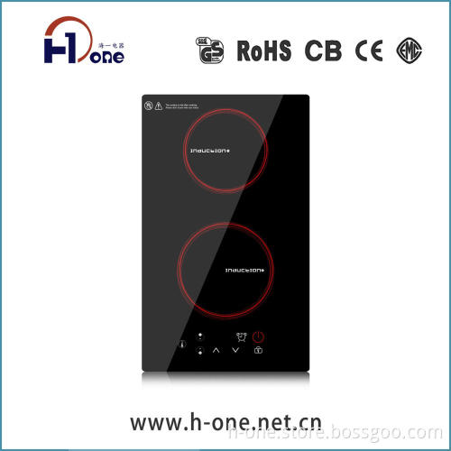 Hot selling domino dual zone inductin hob, induction cookerware